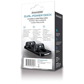 (未使用･未開封品)　dreamGEAR PS4デュアルパワードック ブラック 0pbj0lf Dual Power Dock for PS4® - dreamGEAR
